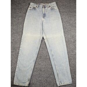 VTG Levis 551 Jeans Womens 10‎ Blue Light Wash Relaxed Taper High Waist Mom Jean